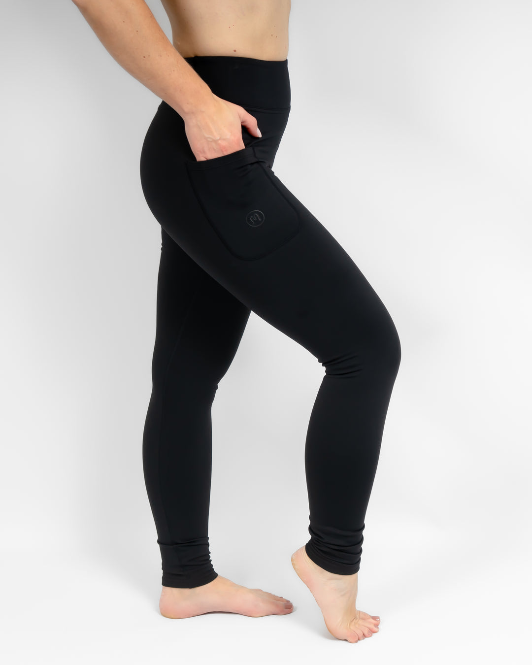 Aya Black Winter Leggings