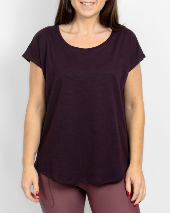 Marley Relaxed Deep Plum T-Shirt