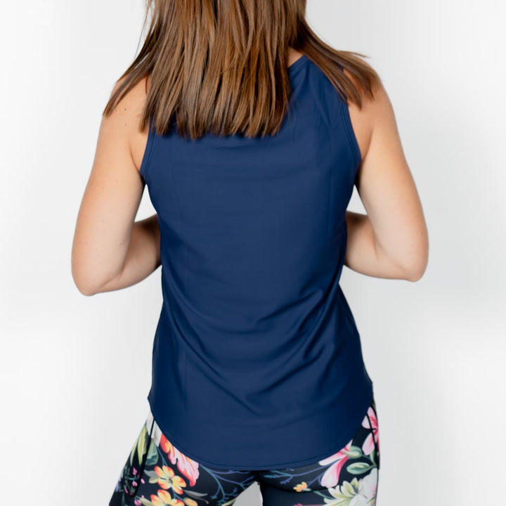 Vigga Fitted Navy Top