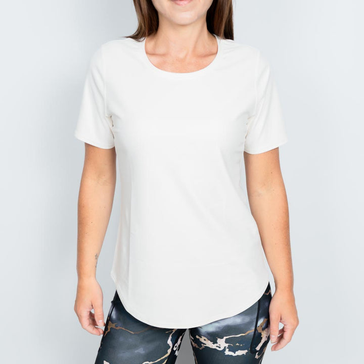 Vigga Fitted Off-White T-Shirt