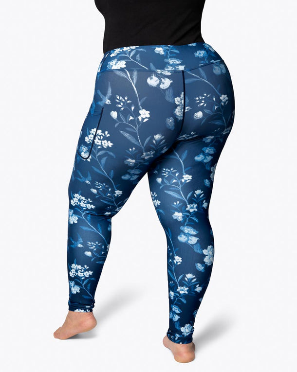 Signature Blue Vintage Bloom Leggings