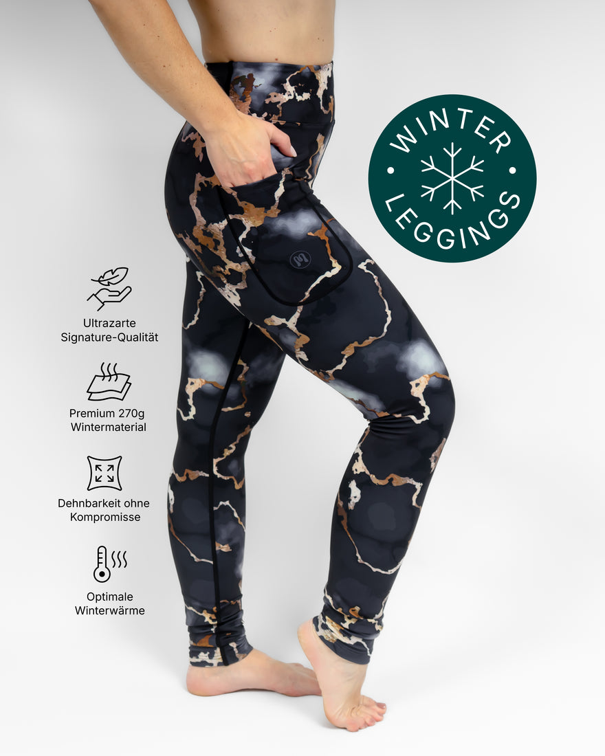 Aya Marble Winter Leggings