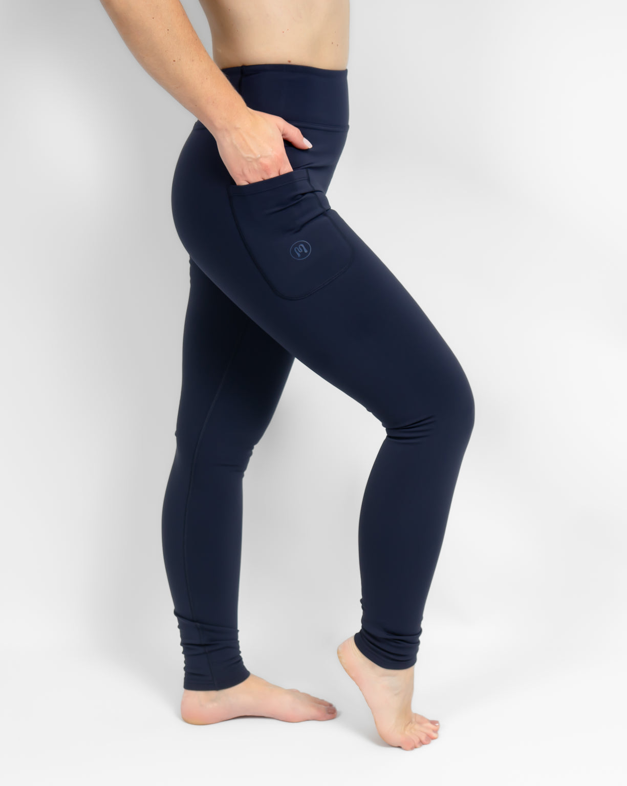 Aya Deep Blue Winter Leggings