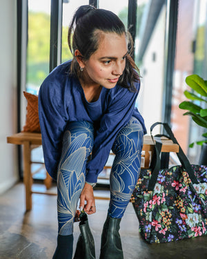 Aya Sapphire Winter Leggings