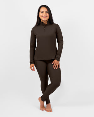 Bea Mocha Brown Winter Leggings