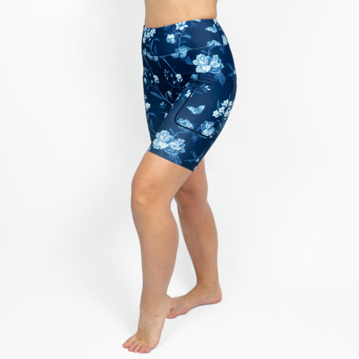 Blue Vintage Bloom Shorts