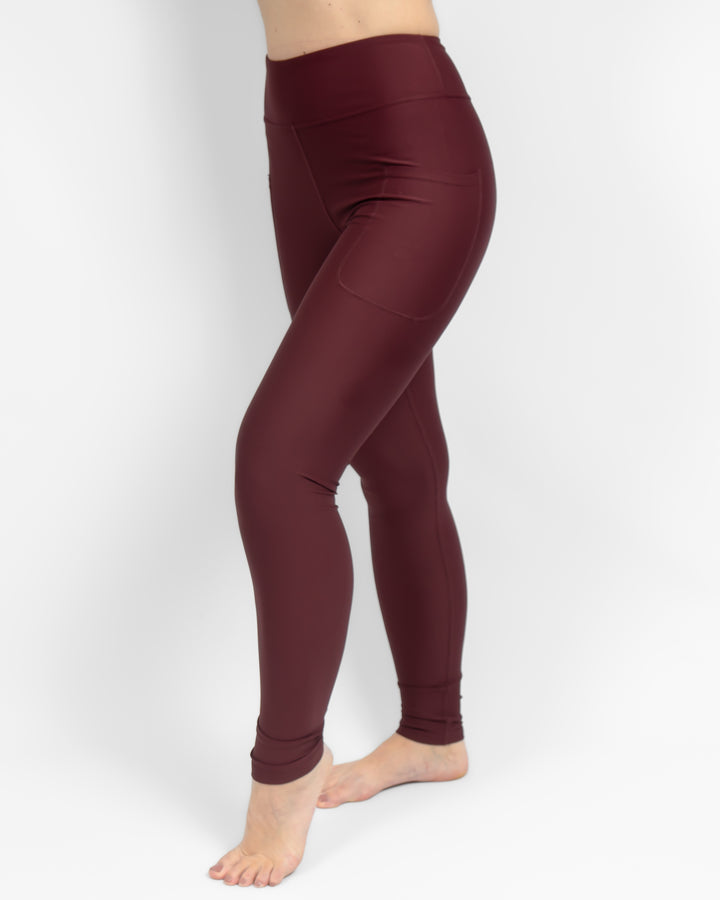 Deep Bordeaux Leggings
