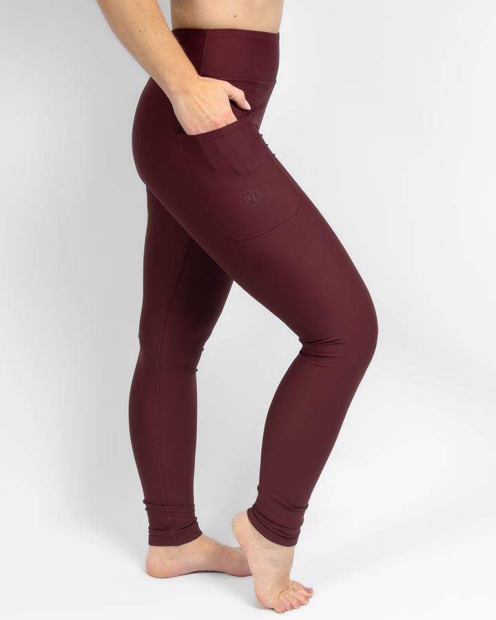 Deep Bordeaux Leggings