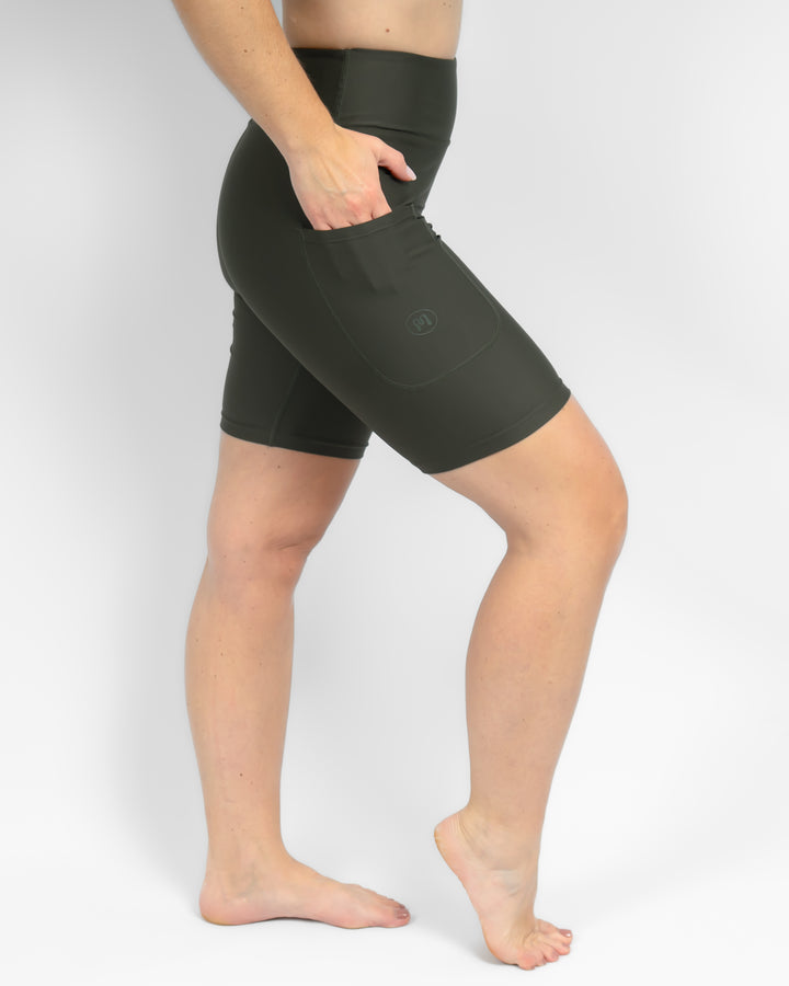 Deep Olive Shorts