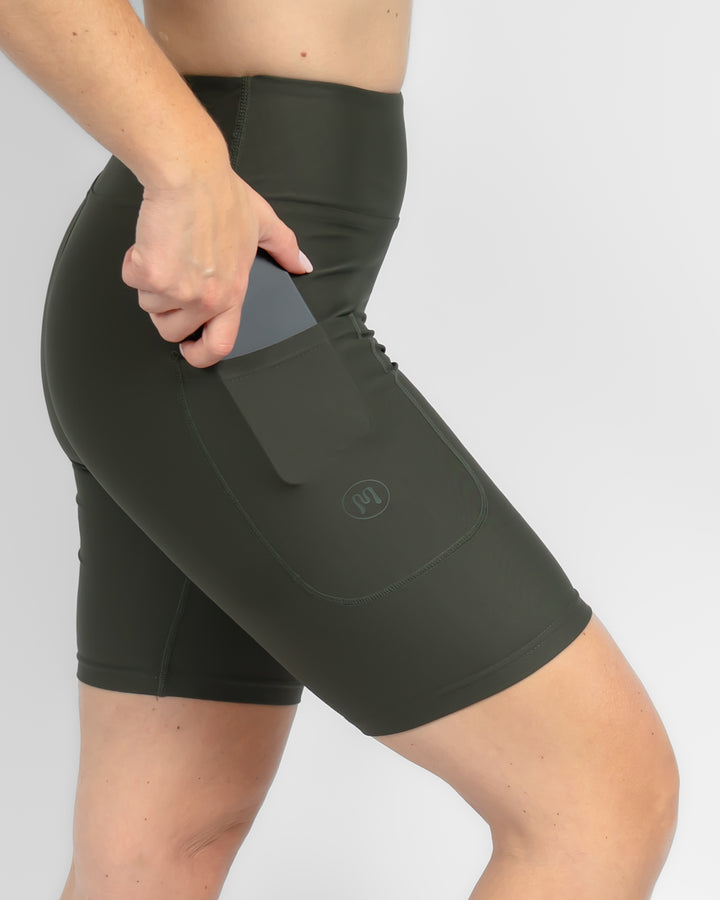 Deep Olive Shorts