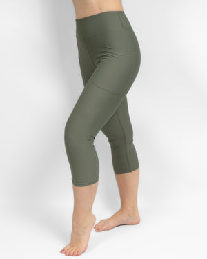 Signature Dusty Green Capri