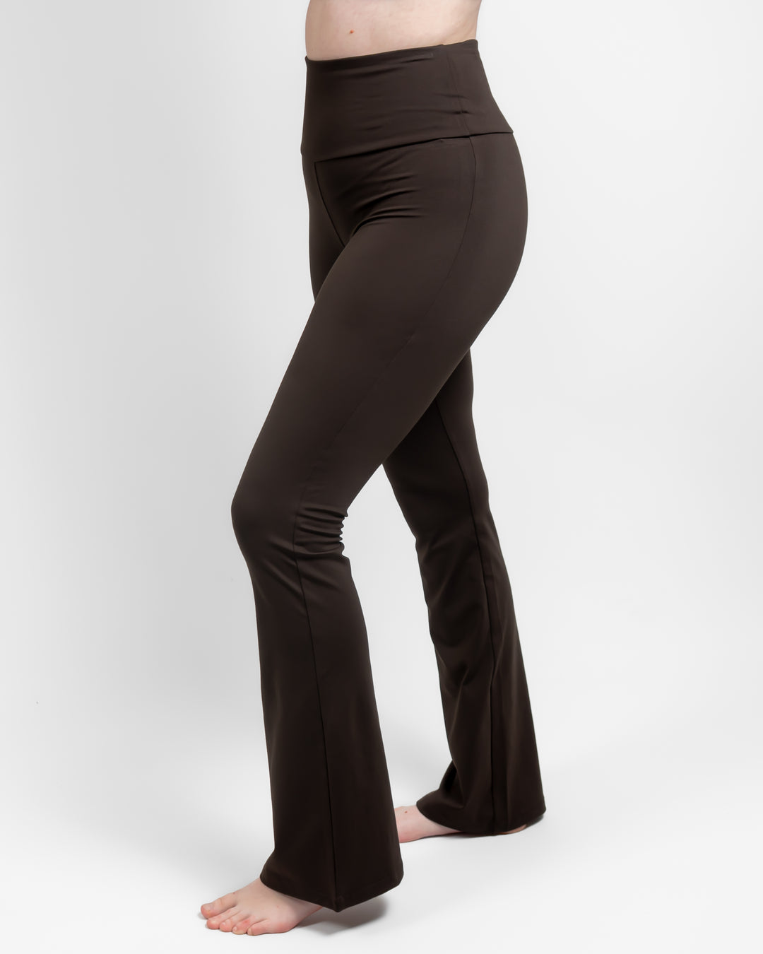 Maya Mocha Brown Flared Leggings