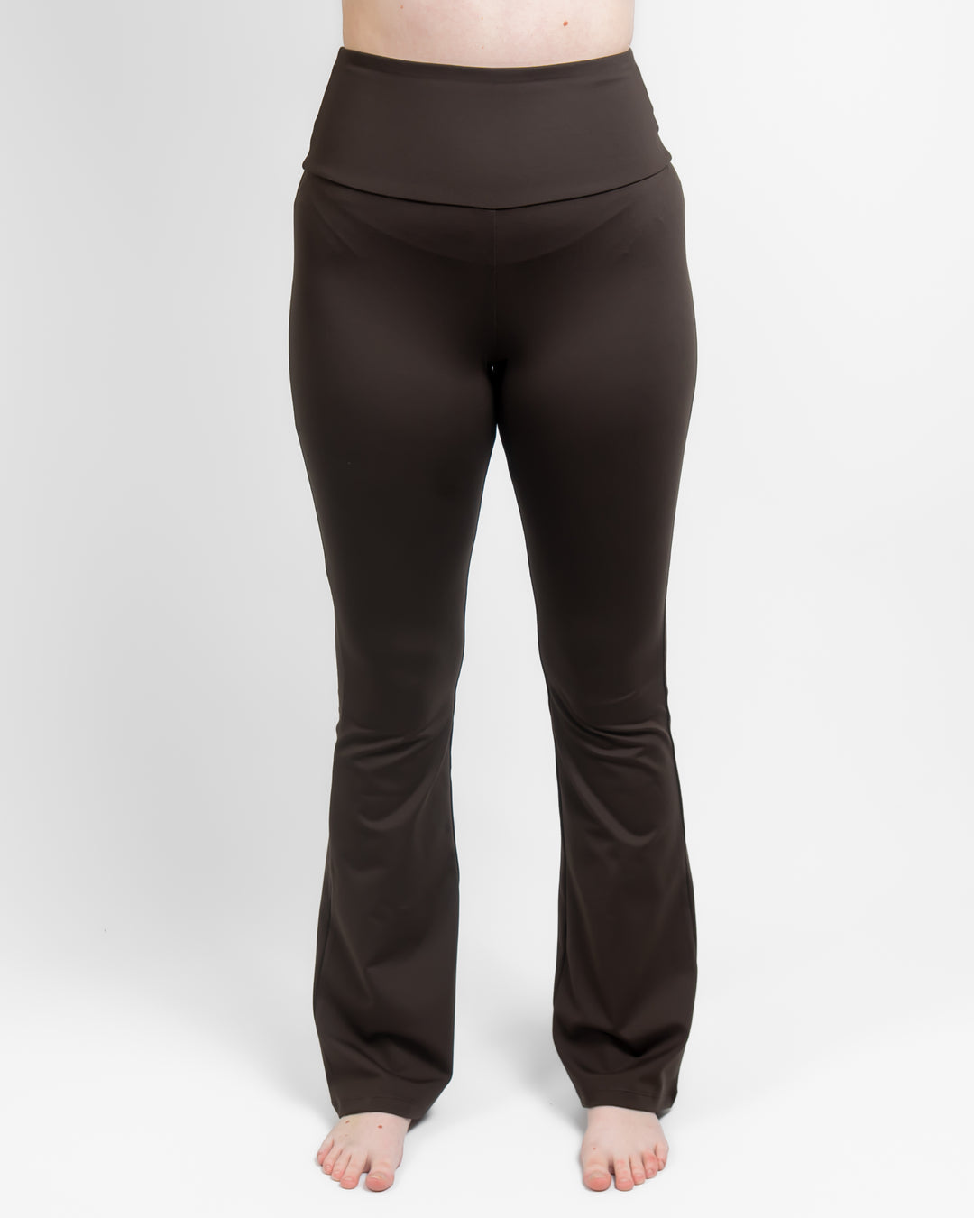 Maya Mocha Brown Flared Leggings