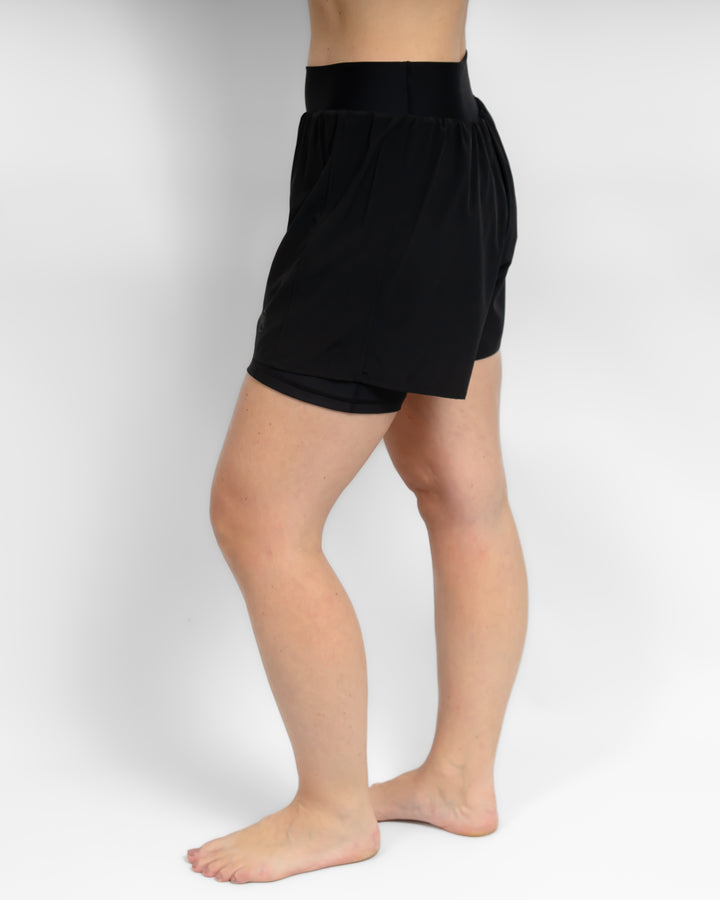 Freya Black Shorts