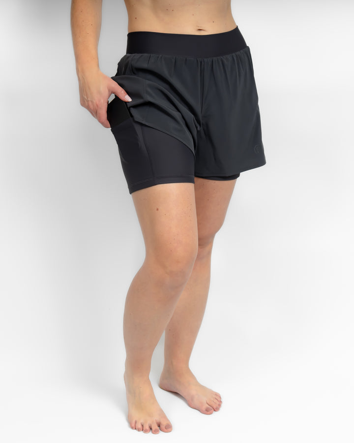 Freya Deep Grey Shorts