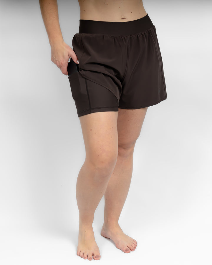 Freya Mocha Brown Shorts