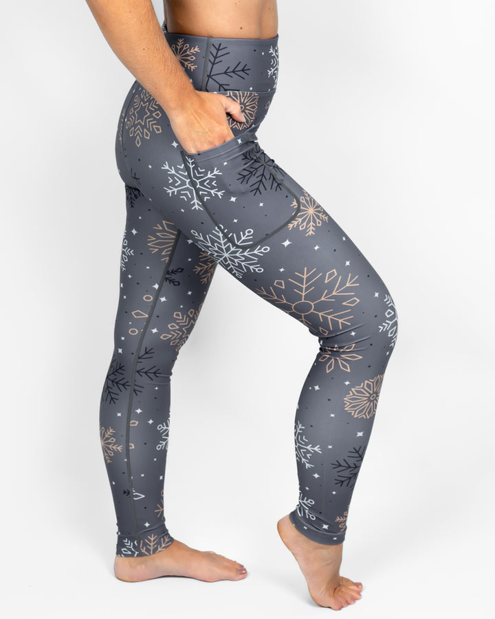 Signature Gray Snowflake Leggings