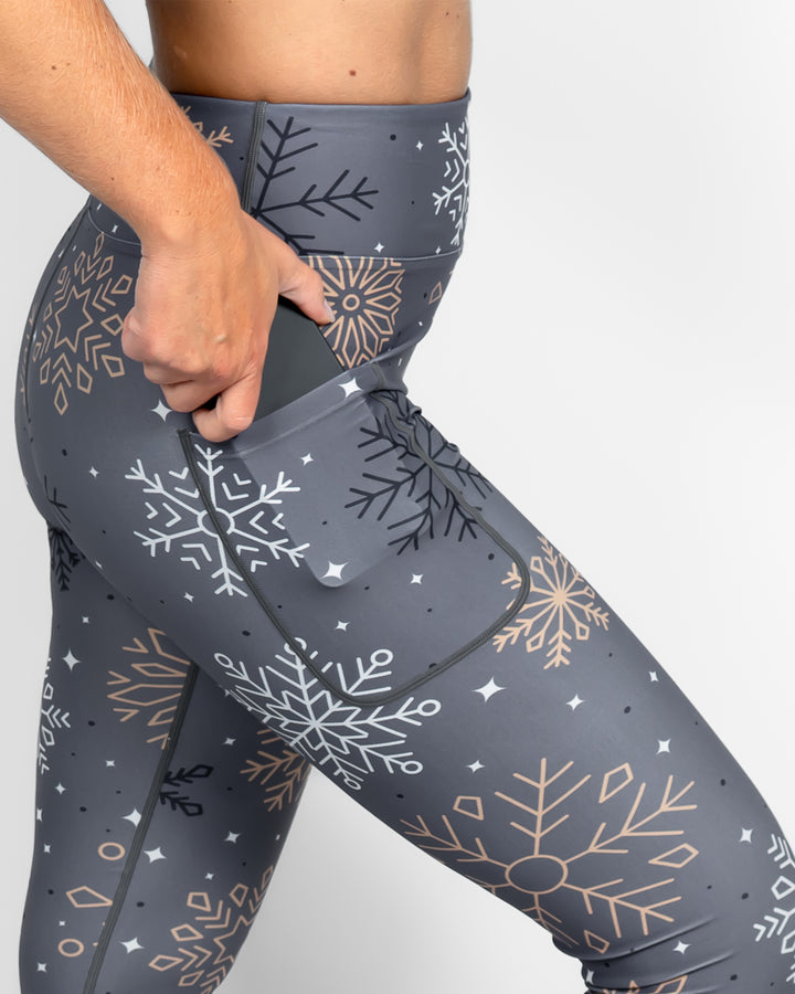 Signature Gray Snowflake Leggings