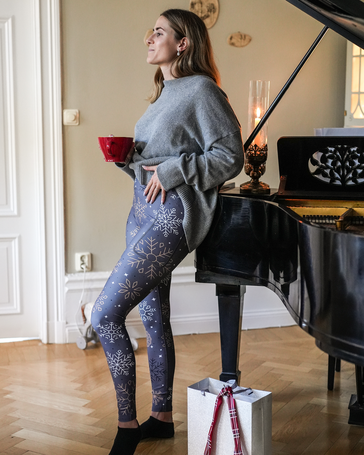 Signature Gray Snowflake Leggings