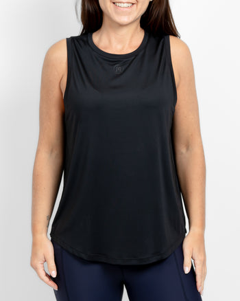 Lea Black Sports Top