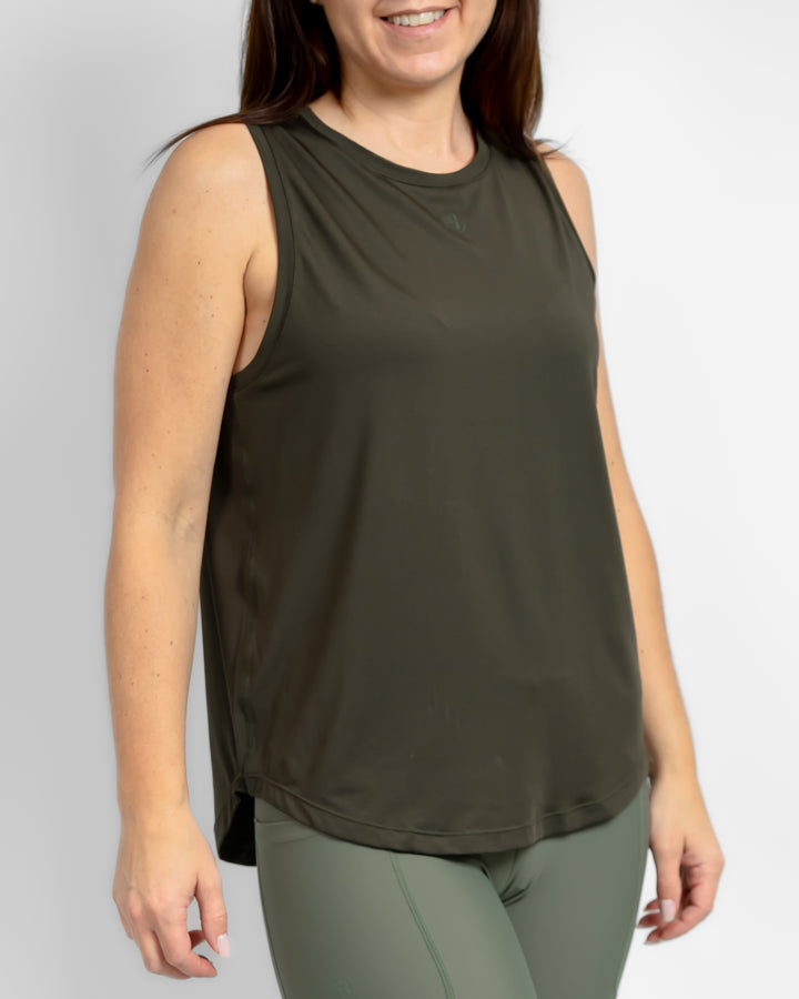 Lea Deep Olive Top