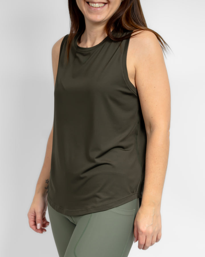 Lea Deep Olive Top