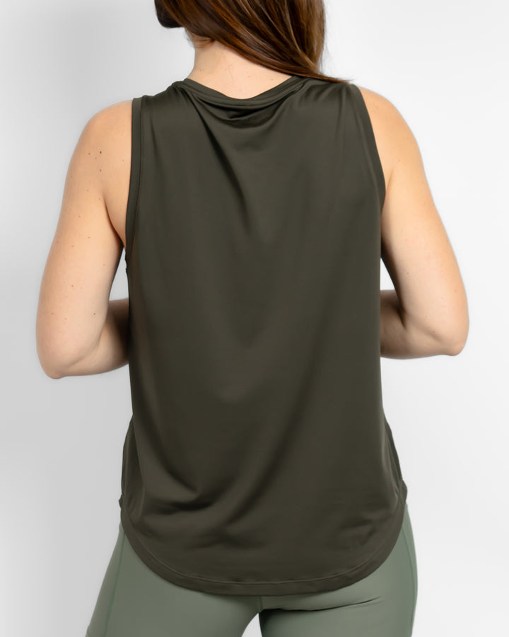 Lea Deep Olive Top