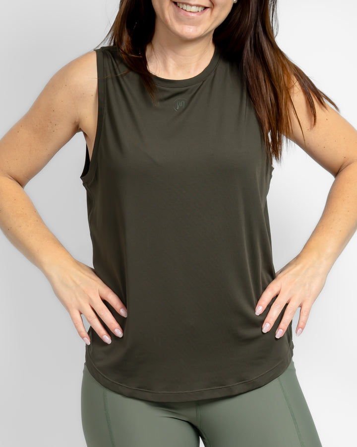 Lea Deep Olive Top