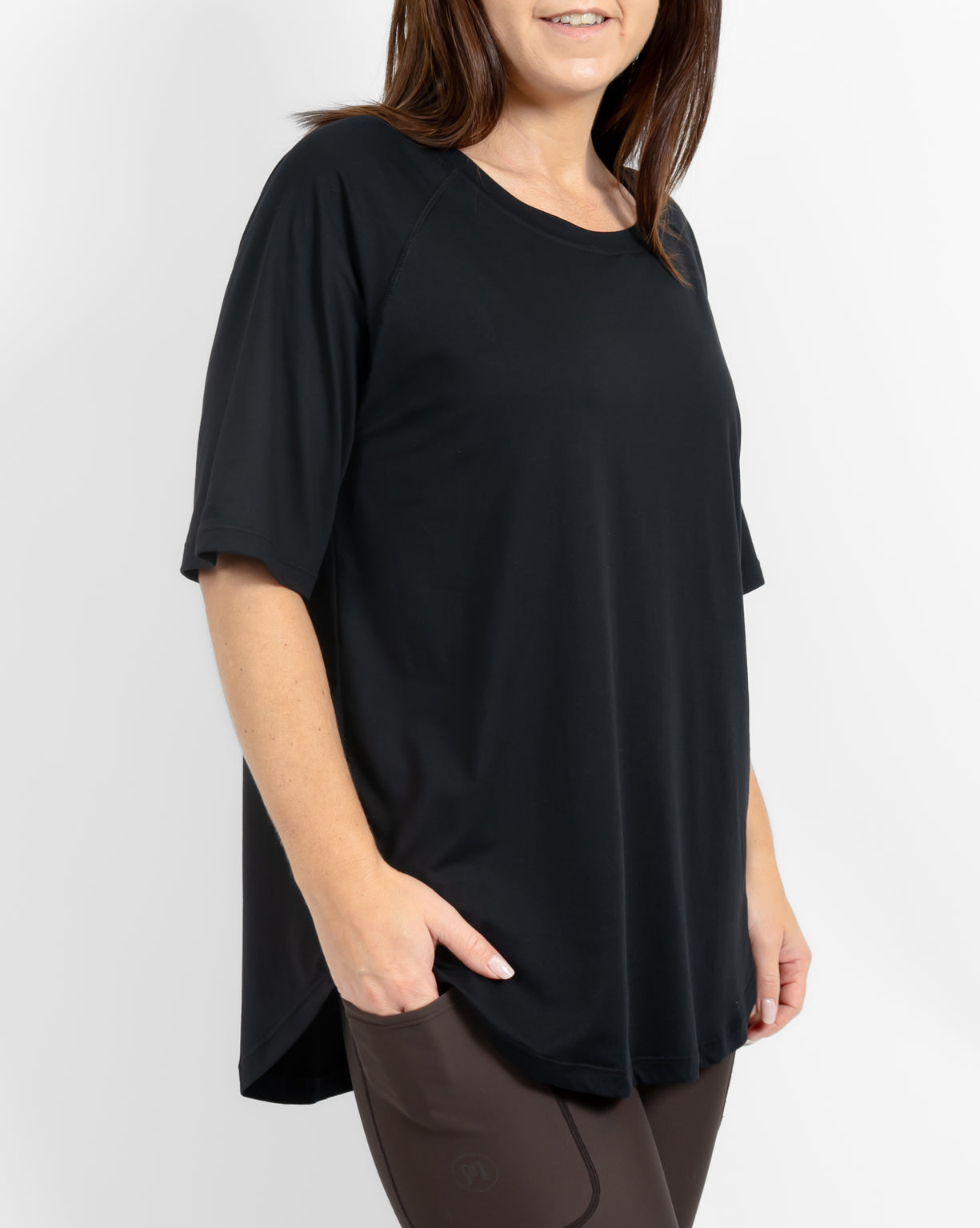 Mira Relaxed Black T-Shirt