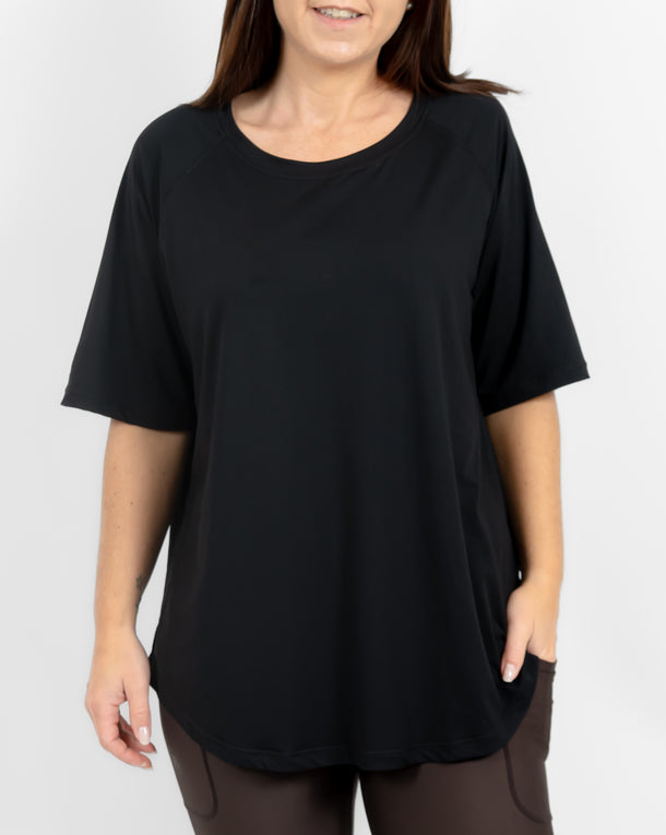 Mira Relaxed Black T-Shirt