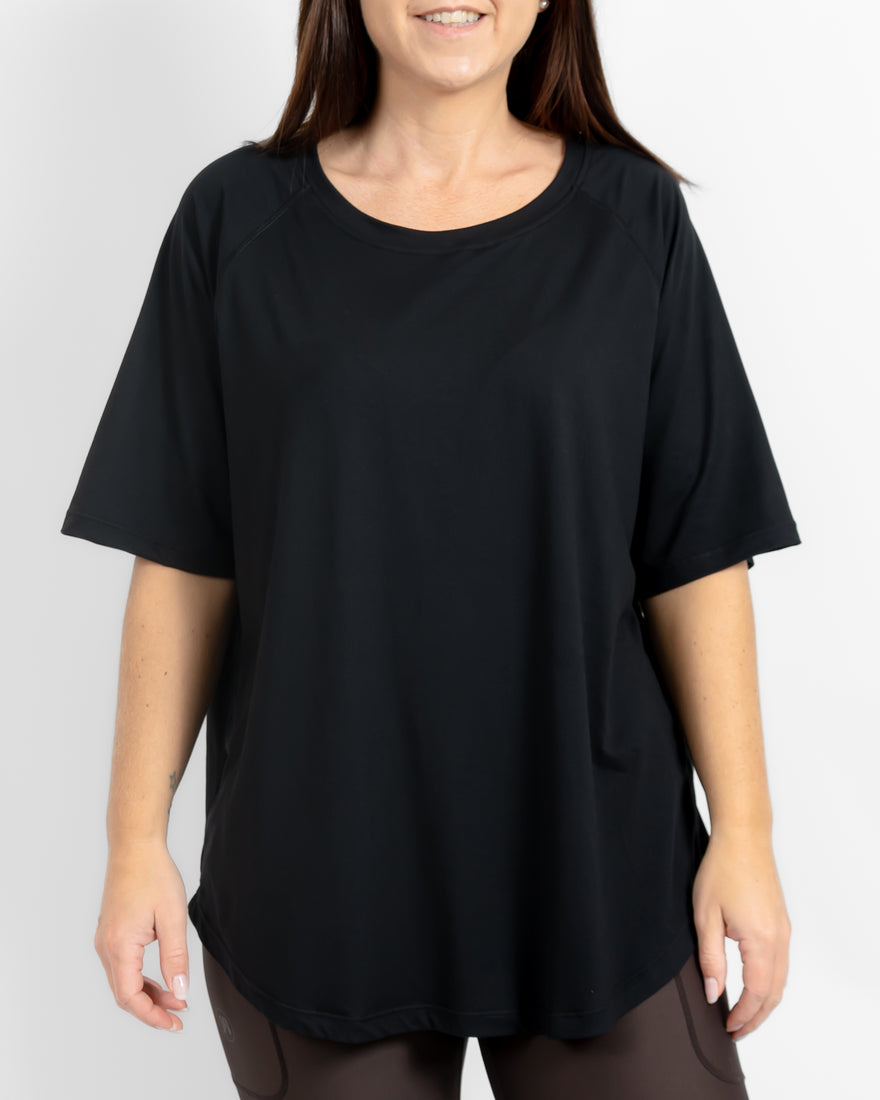 Mira Relaxed Black T-Shirt