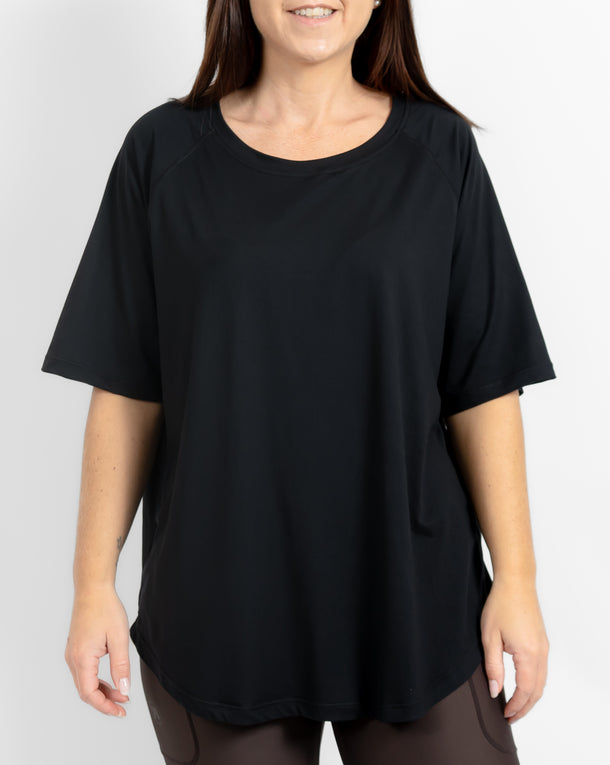 Mira Relaxed Black T-Shirt