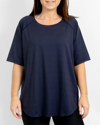 Mira Relaxed Deep Blue T-Shirt