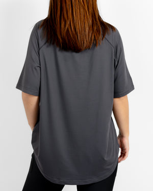 Mira Relaxed Deep Grey T-Shirt