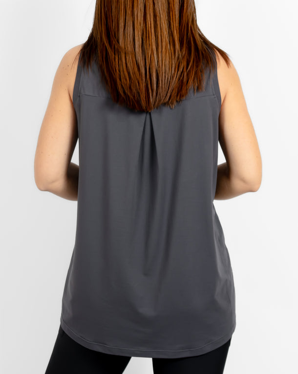 Mira Relaxed Deep Grey Top