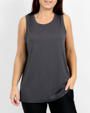 Mira Relaxed Deep Grey Top