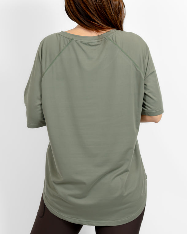 Mira Relaxed Dusty Green T-Shirt