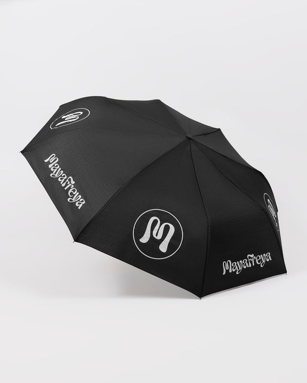 Rainia Black Umbrella