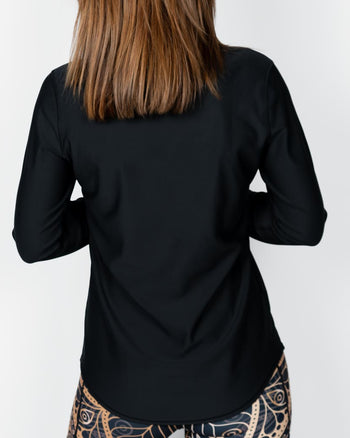 Vigga Fitted Black Long-Sleeve