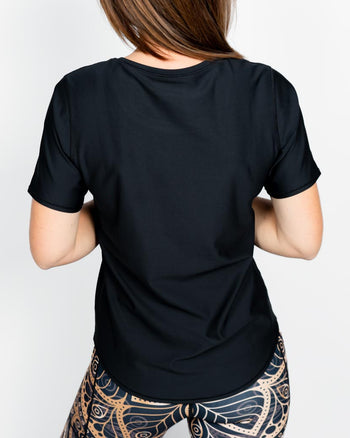 Vigga Fitted Black T-Shirt