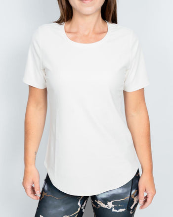 Vigga Fitted Off-White T-Shirt