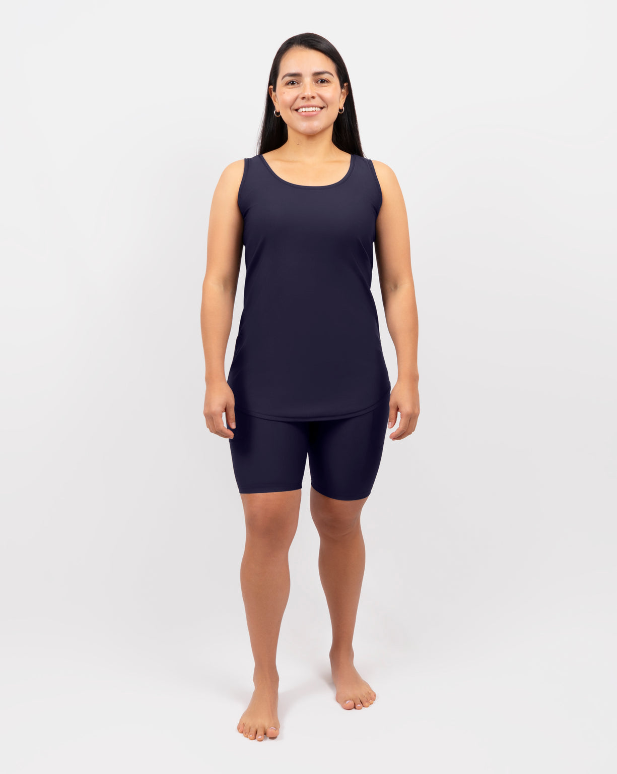 Vigga Fitted Deep Blue Top - Extra Length