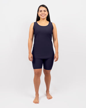 Vigga Fitted Deep Blue Top - Extra Length