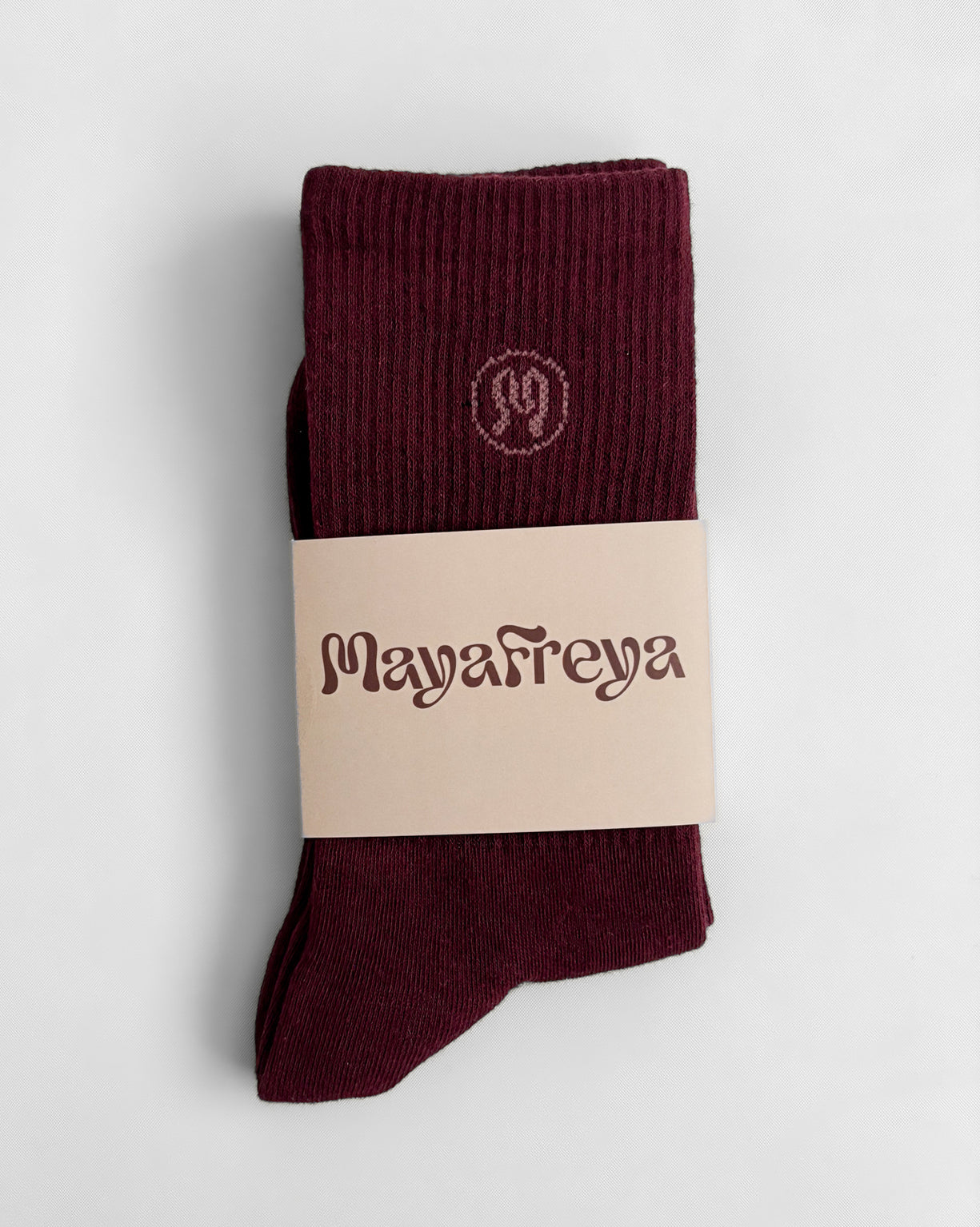 Zoe Deep Bordeaux Socks