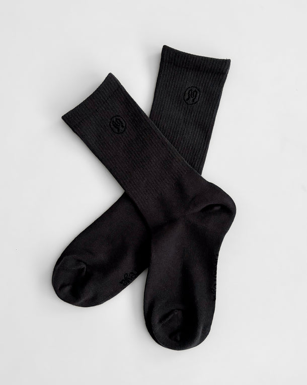 Zoe Deep Grey Socks