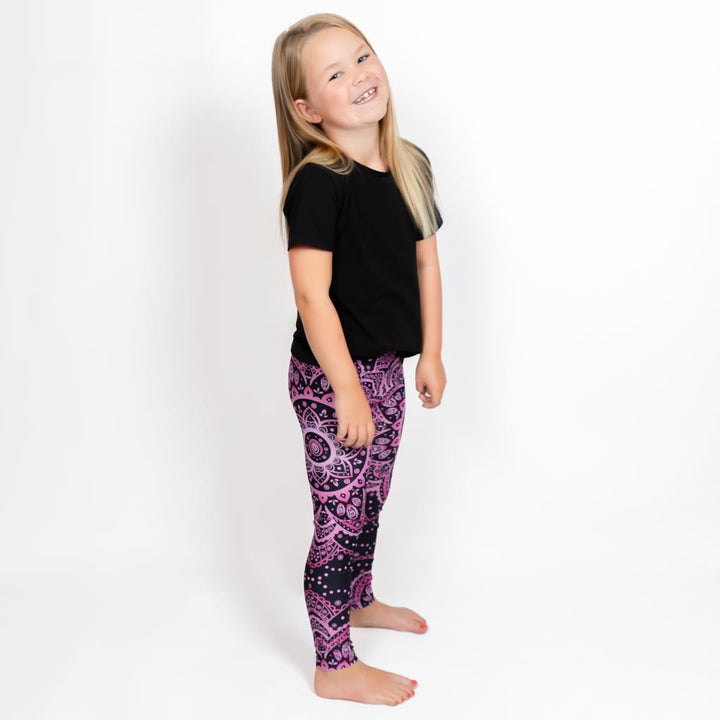 Magenta Mandala Leggings – Kinder